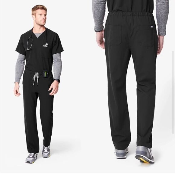 Figs Pisco Basic Scrub Pants Black NEW - Picture 14 of 14